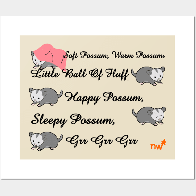 Soft Possum song Wall Art by nenedasher
